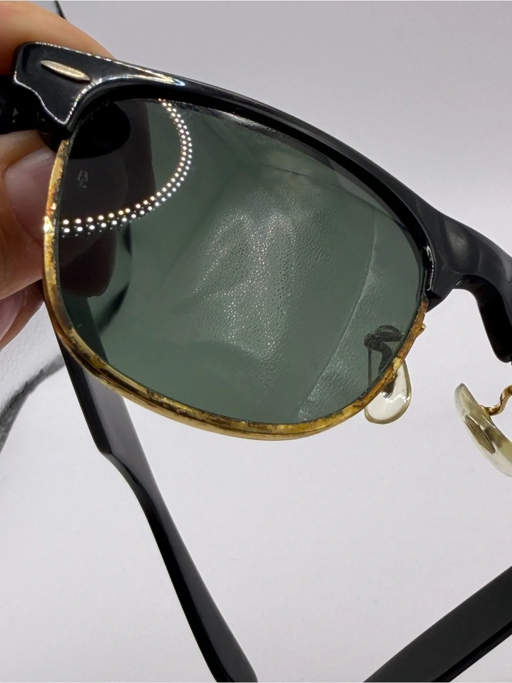 Vintage RAY BAN Sunglasses WAYFARER MAX B&L Black Frame Black Lens 1970-80s asis
